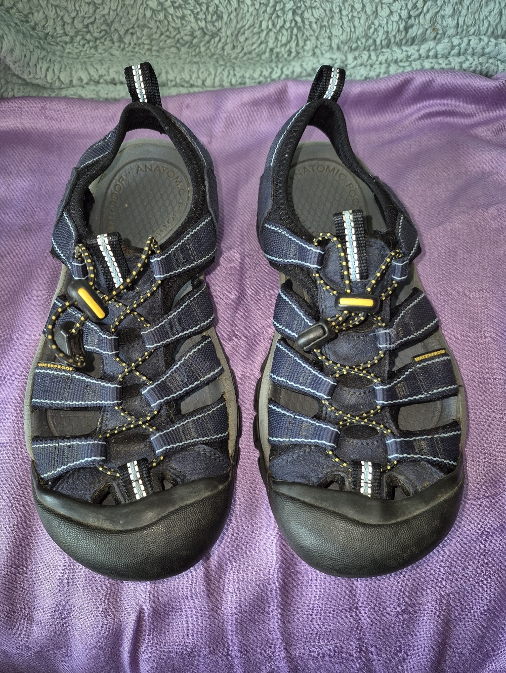 KEEN Womens Navy & Light Blue Strappy Sandals
